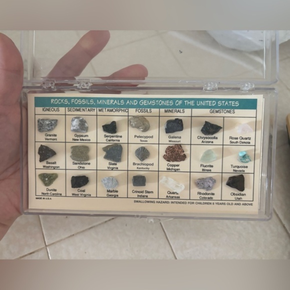 Rock and Mineral Collection Display